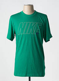 T-shirt col rond vert NIKE homme