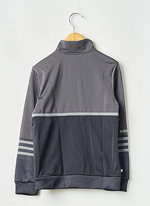 Veste casual col col montant gris ADIDAS enfant