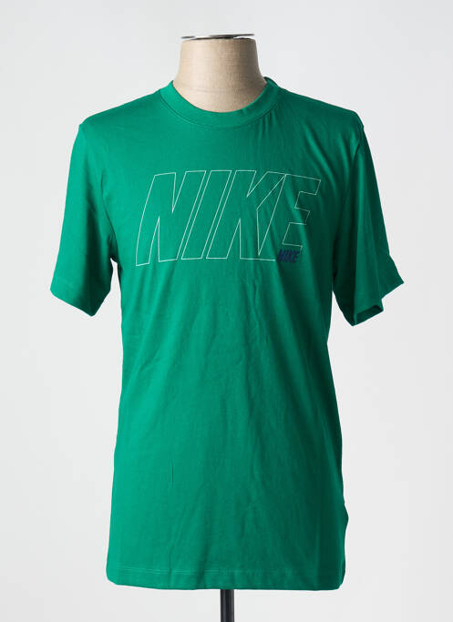 T-shirt vert NIKE pour homme