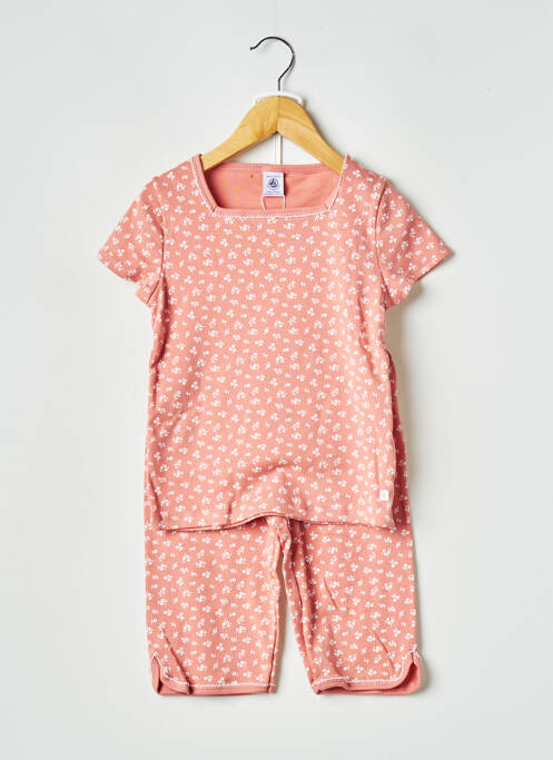 Pyjashort rose PETIT BATEAU pour fille