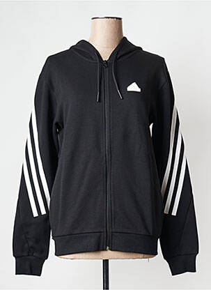 Veste casual col rond noir ADIDAS femme