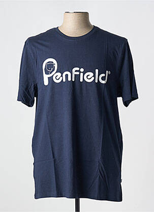 T-shirt col rond bleu PENFIELD homme