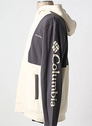 Sweat-shirt col rond beige COLUMBIA homme