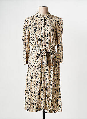 Robe mi-longue beige OBJECT femme