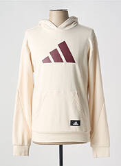 Sweat-shirt à capuche beige ADIDAS pour homme seconde vue