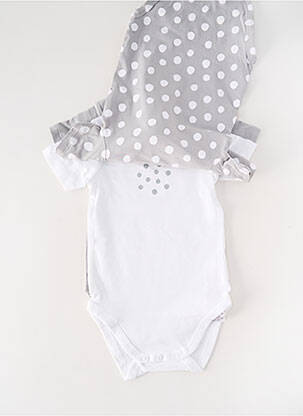 Body lingerie col rond gris DIM enfant