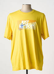 T-shirt jaune NIKE pour homme seconde vue