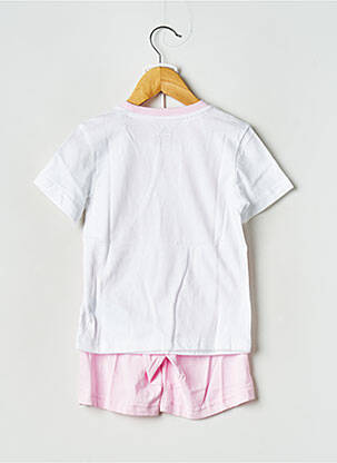 Ensemble short col rond rose ADIDAS enfant