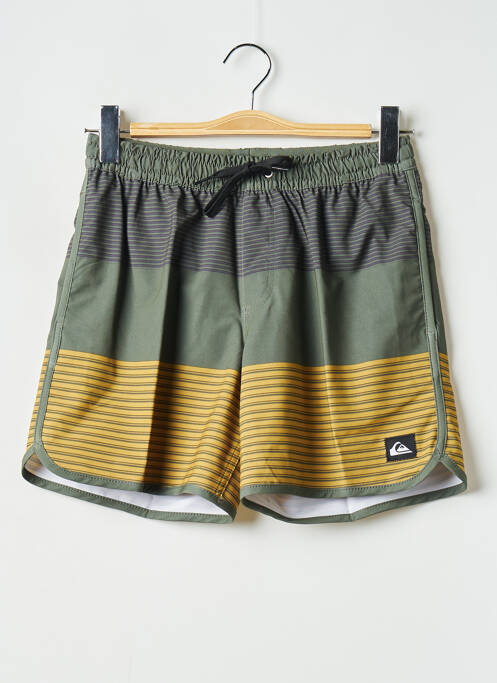 Short de bain vert QUIKSILVER pour homme