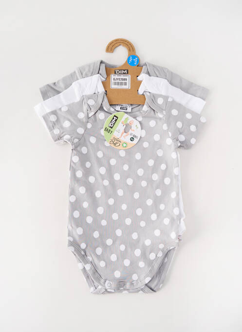 Body lingerie gris DIM pour enfant