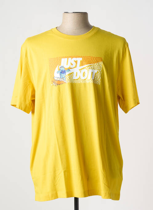 T-shirt jaune NIKE pour homme