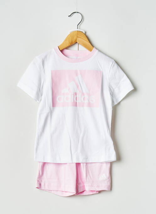 Ensemble short rose ADIDAS pour enfant