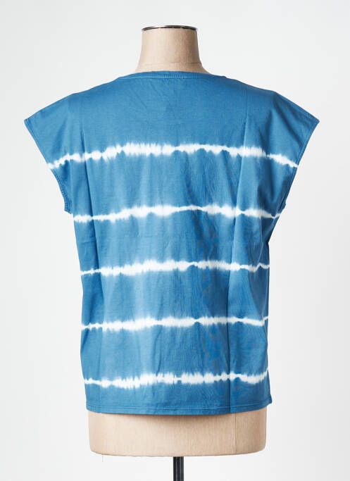 T-shirt bleu LA FEE MARABOUTEE pour femme