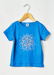 T-shirt bleu PETIT BATEAU pour fille seconde vue