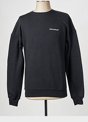 Sweat-shirt noir HOLOGRAM pour homme