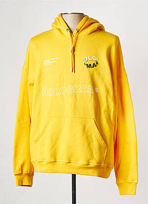 Sweat-shirt jaune HOLOGRAM homme