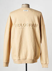 Sweat-shirt beige HOLOGRAM pour homme seconde vue