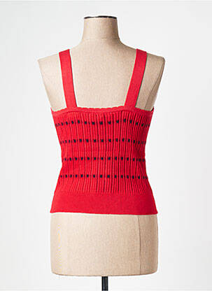 Débardeur col v rouge LA PETITE FRANCAISE femme