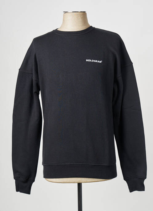 Sweat-shirt noir HOLOGRAM pour homme