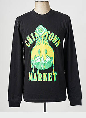 Sweat-shirt noir CHINATOWN MARKET pour homme