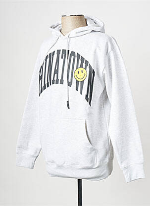 Sweat-shirt gris CHINATOWN MARKET homme