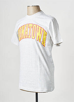 T-shirt gris CHINATOWN MARKET homme