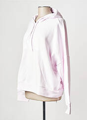 Sweat-shirt à capuche rose ADIDAS pour femme seconde vue