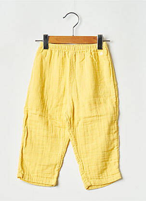 Pantalon droit jaune PETIT BATEAU pour fille