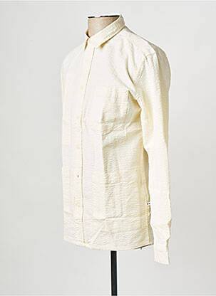 Chemise manches longues beige MINIMUM homme