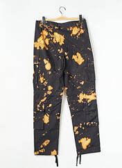 Pantalon cargo noir HUMAN WITH ATTITUDE pour homme seconde vue