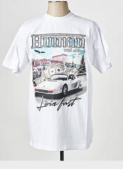 T-shirt blanc HUMAN WITH ATTITUDE pour homme seconde vue