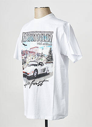 T-shirt blanc HUMAN WITH ATTITUDE homme