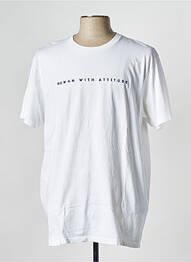 T-shirt blanc HUMAN WITH ATTITUDE homme