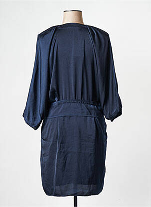 Robe courte col v bleu SEE U SOON femme