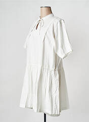Robe courte blanc ICHI pour femme seconde vue