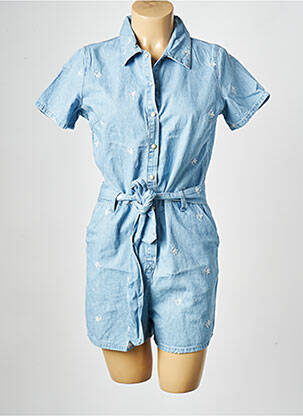 Combishort bleu OBJECT femme