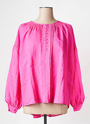Top col rond rose VILA femme