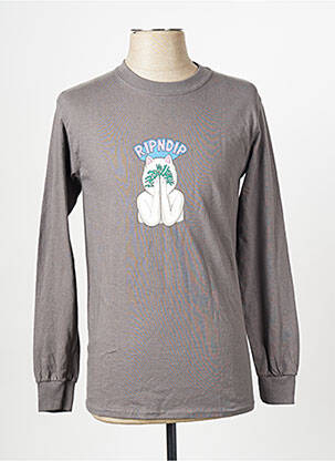 T-shirt gris RIPNDIP homme