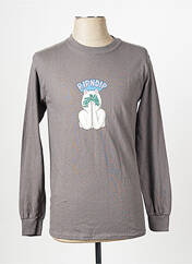 T-shirt gris RIPNDIP pour homme seconde vue
