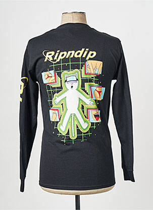 T-shirt noir RIPNDIP homme