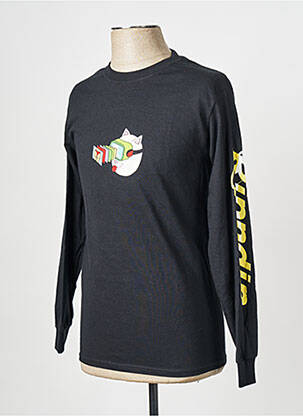 T-shirt noir RIPNDIP homme