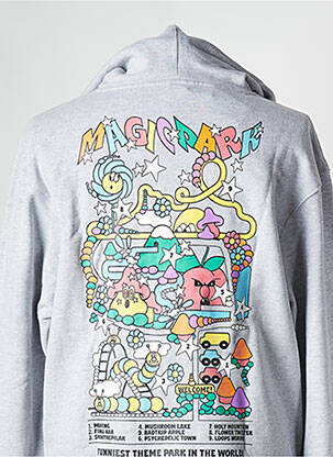 Sweat-shirt gris RAVE homme