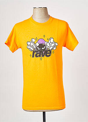 T-shirt orange RAVE homme