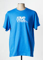 T-shirt bleu RAVE pour homme seconde vue