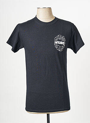 T-shirt noir RAVE homme