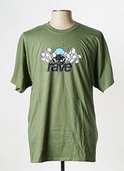 T-shirt vert RAVE pour homme seconde vue