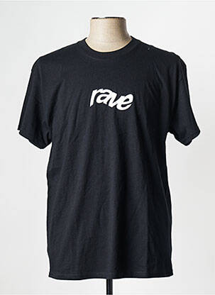 T-shirt noir RAVE homme