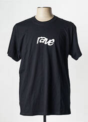 T-shirt noir RAVE pour homme seconde vue