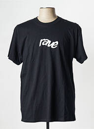 T-shirt noir RAVE homme