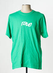 T-shirt vert RAVE pour homme seconde vue